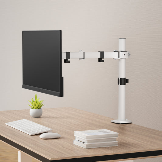 水平可動 液晶モニターアーム AS-MABH05-WH