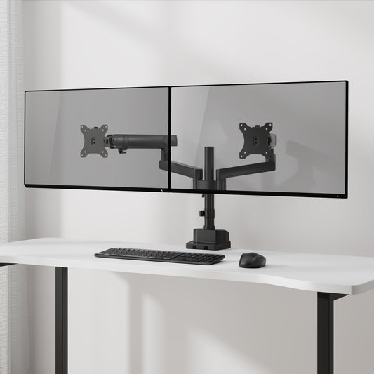 メカニカルスプリング式 デュアル液晶モニターアーム