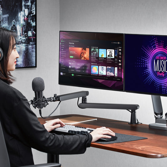 高さ2段階対応 マイクブームアーム