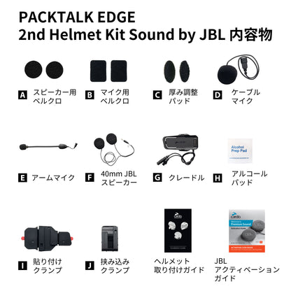 PACKTALK PRO/EDGE - 2nd Helmet Kit (Sound by JBL)