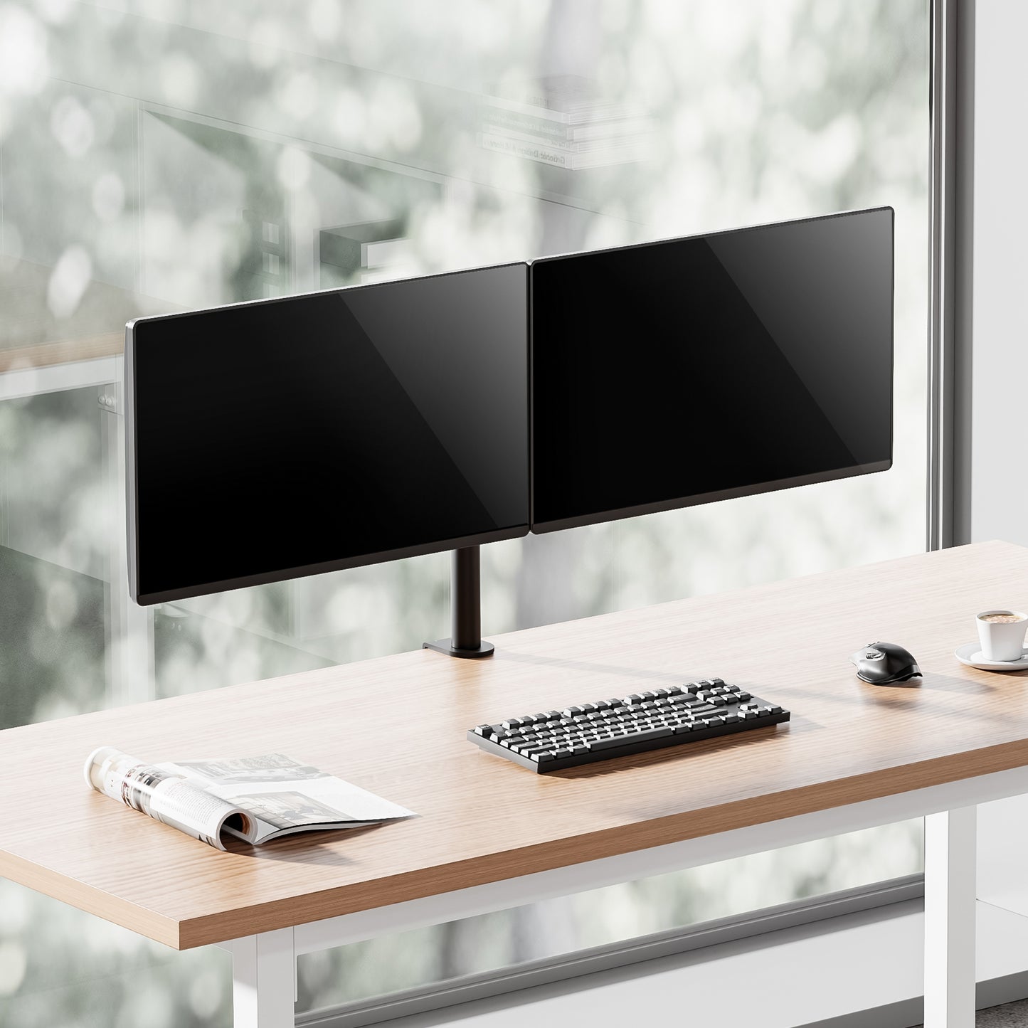 水平可動 デュアル液晶モニターアーム AS-MABH07D