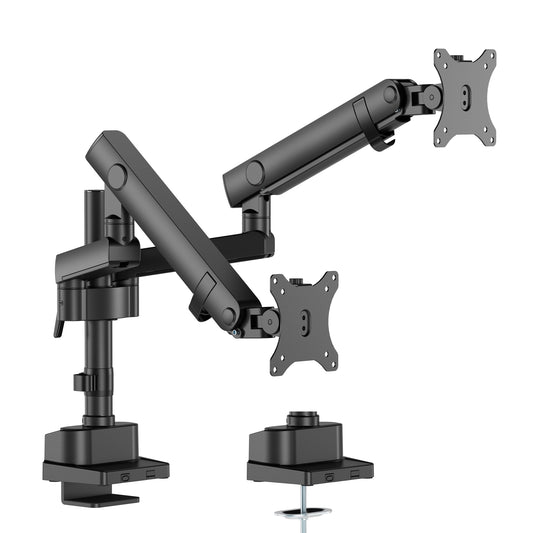 メカニカルスプリング式 デュアル液晶モニターアーム