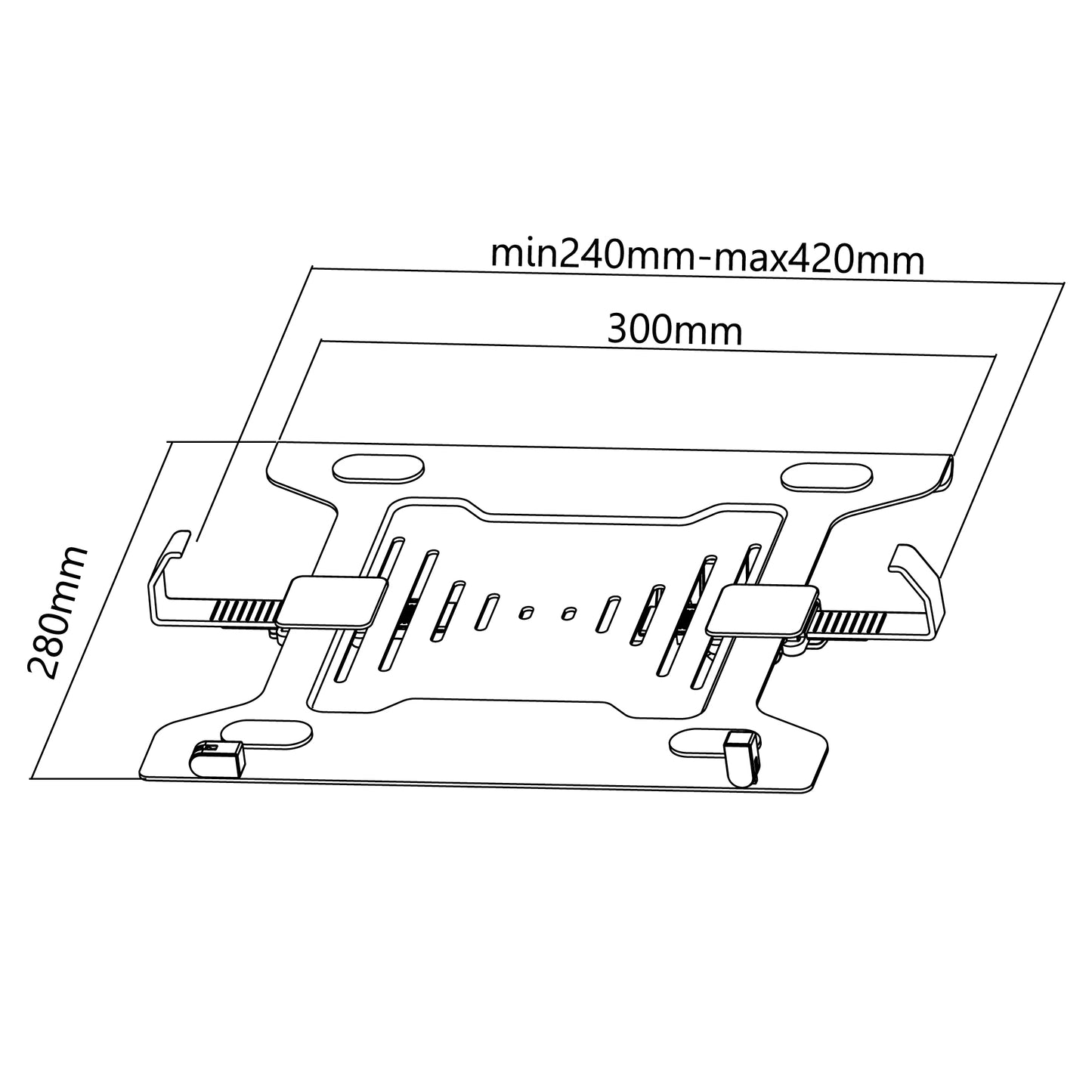 ノートパソコン固定用ホルダー