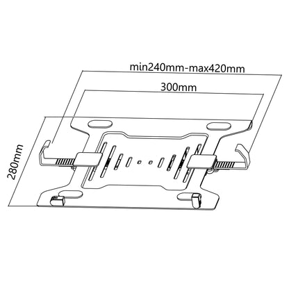 ノートパソコン固定用ホルダー