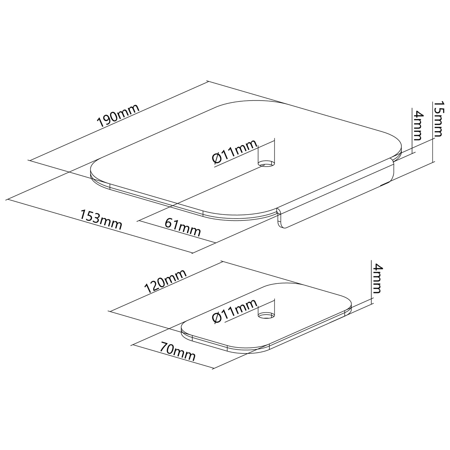 モニターアーム補強プレート AS-MABO05