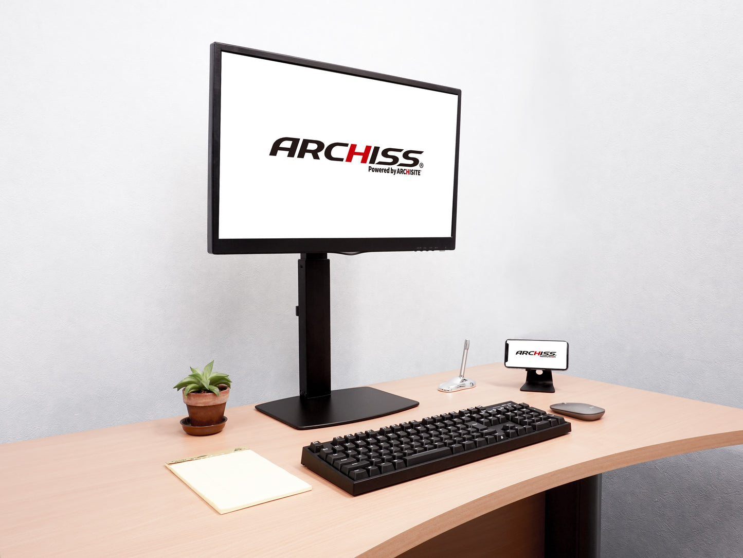 ガス式 昇降 液晶モニタースタンド