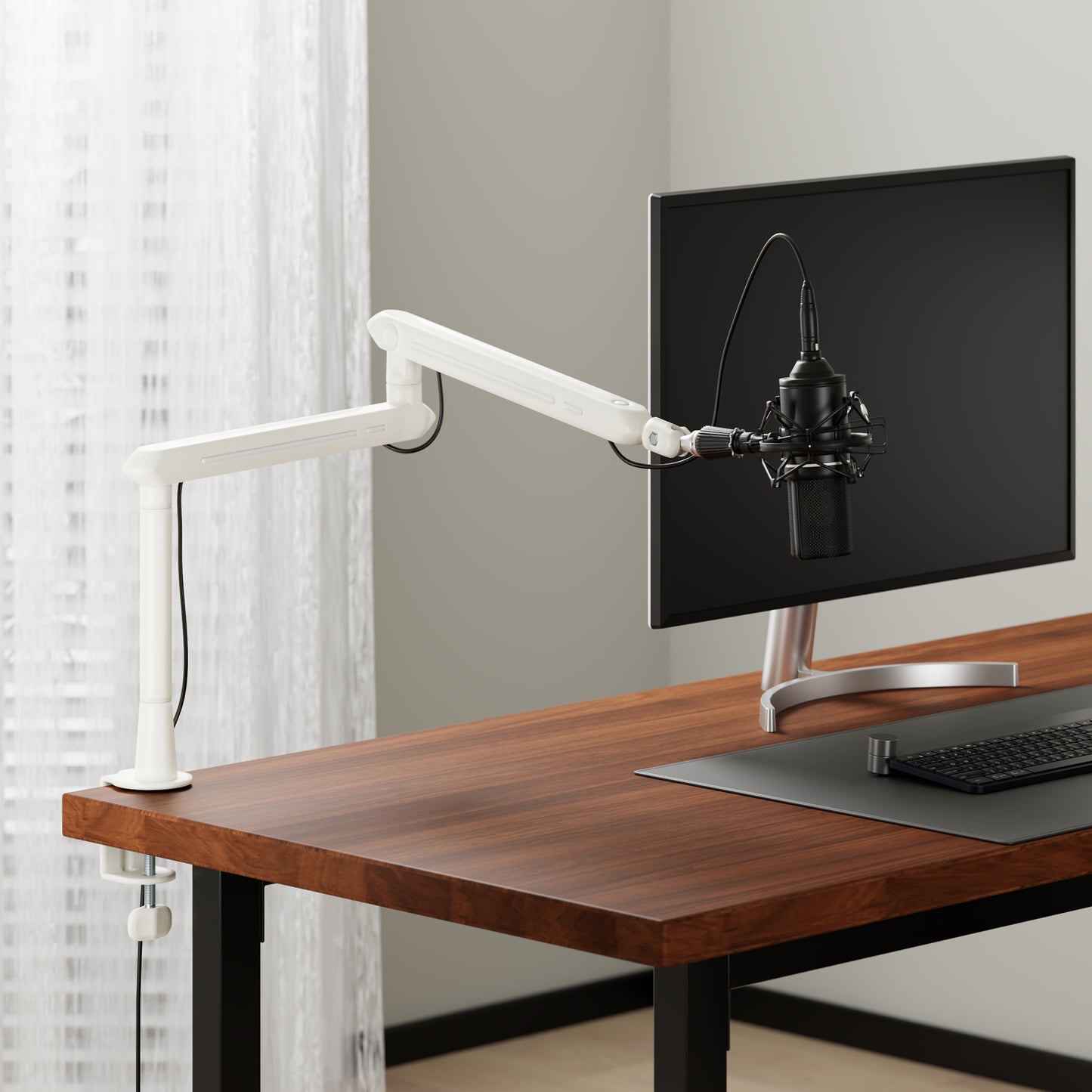 高さ2段階対応 マイクブームアーム