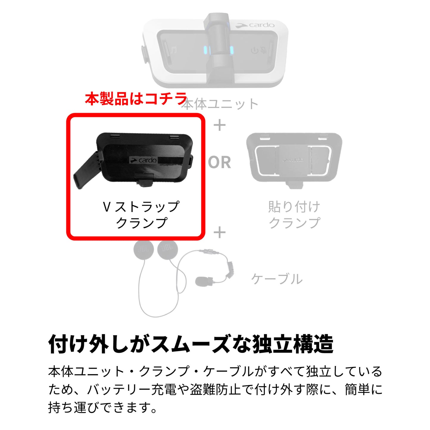 PACKTALK OUTDOOR - V-Strap Clamp