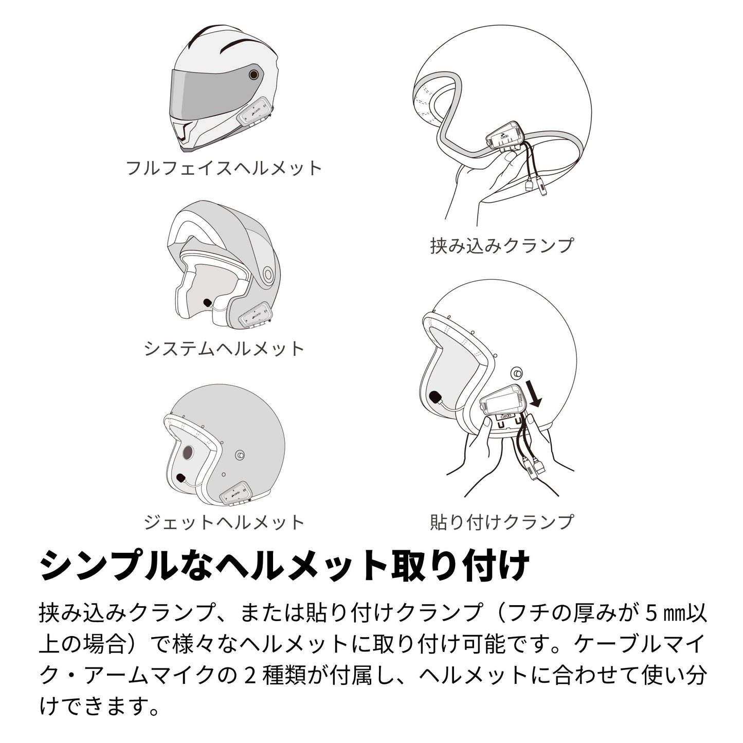 FREECOM/SPIRIT - 2nd Helmet Kit