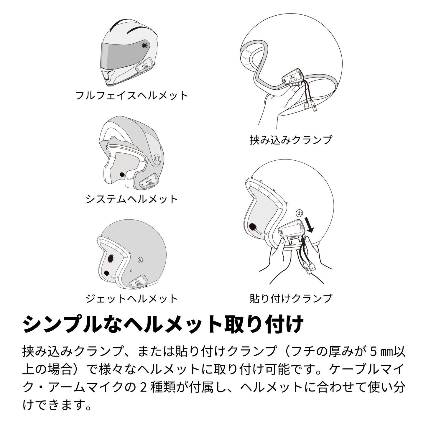 FREECOM/SPIRIT - 2nd Helmet Kit (Sound by JBL)