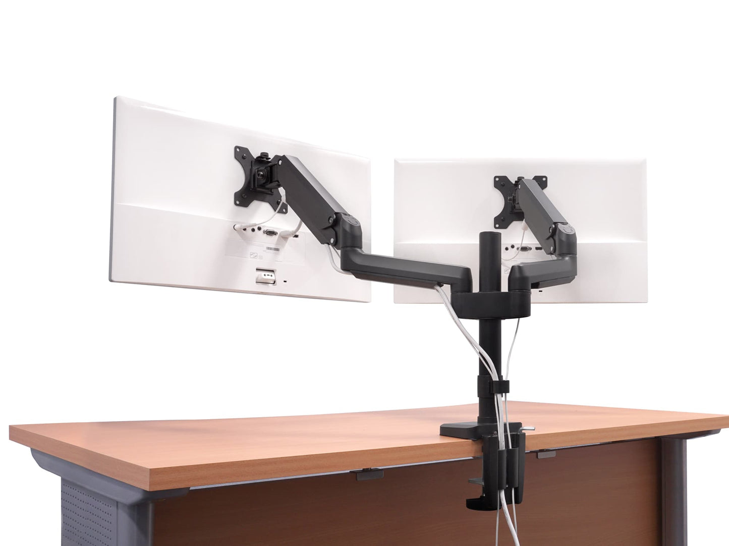 ガススプリング式 ４軸 デュアル液晶モニターアーム