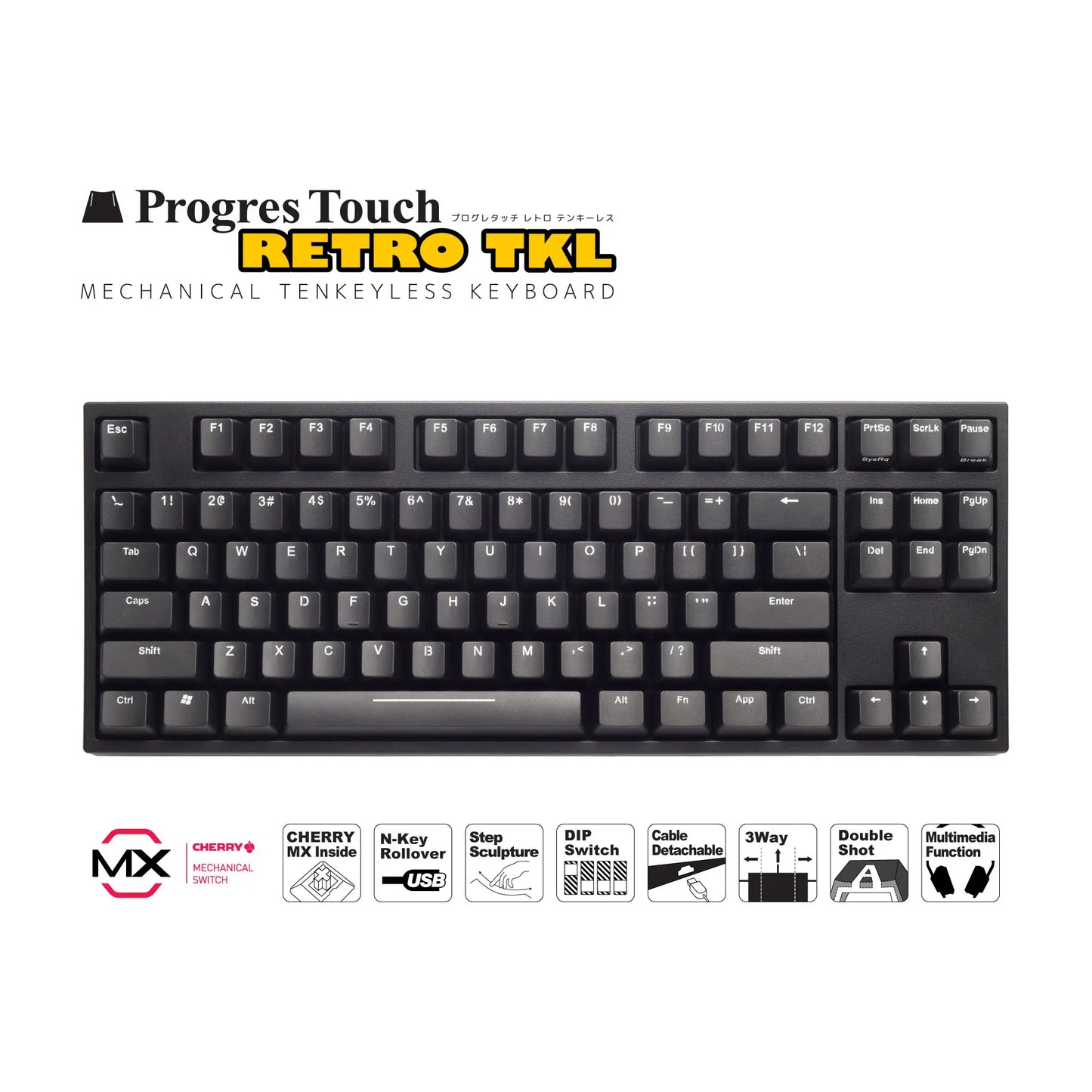 【販売終了】ProgresTouch RETRO TKL - 英語配列