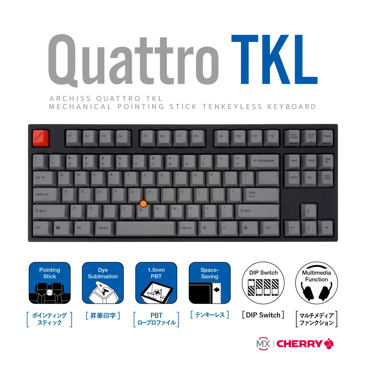 Quattro TKL - 英語配列